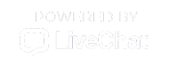 "Chat powered by LiveChat"